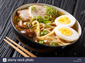 Soup Noodle With Sliced pork, Mushroom $ Egg