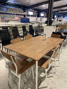 BLESS 22004 DINING SET  1+6 1500X900X760MM