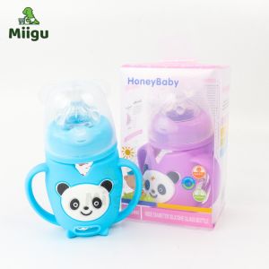 Wide Diameter Silicone Glass Bottle HoneyBaby