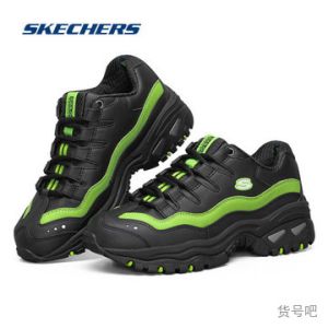  Skechers female stitching thick-soled sponge cake cushioning panda shoes casual shoes
