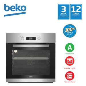 BEKO ELECTRIC OVEN BUILT- IN 77L STAINLESS #BBIM13300XM