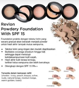 Revlon Natural Finish Powdery Foundation on SPF 15 14g