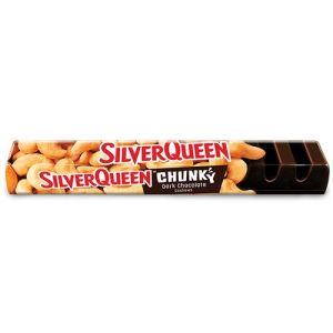 silver queen chunky dark chocolate cashews 100gr