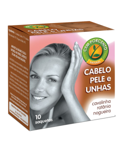 cha infusao cabelo pele unhas