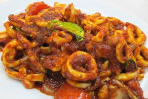 sambal squid 叁把 鲜鱿鱼