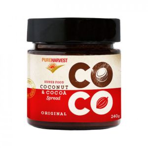 pure harvest coconut and cocoa spread 240gr
