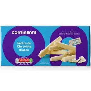 PALITOS CHOCOLATE BRANCO CONTINENTE 150G