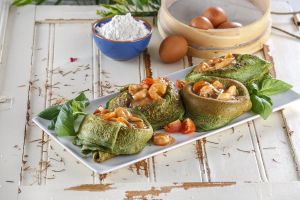 Crepes de Camarão/Peixe &  Esparregado de Espinafres "Tuesday 11th April"