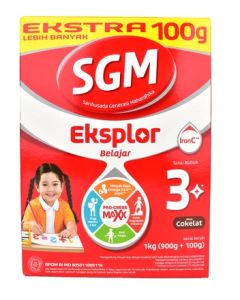 sgm eksplor belajar 3 cokelat 1kg 900gr + 100gr