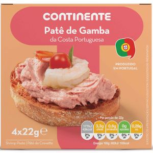 'PATE GAMBAS CONTINENTE 4X22G'