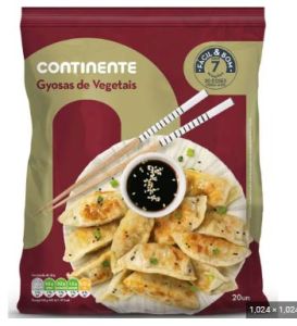 Gyosas vegetais continente 20un 400g