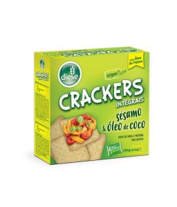 Bolacha cracker wholegrain sesamo & oleo coco diese