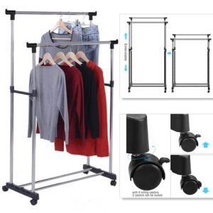  Double Pole Clothes Rack