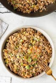 minced beef and ginger fried rice 生炒牛肉饭