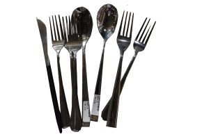 Silver spoon & fork & knife (by pcs )