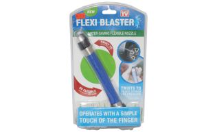 Flexi Blaster ( water-saving flexible nozzle )  
 Operates with a simple touch of the finger 