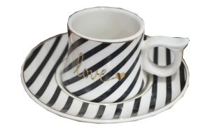 Coffie / Tea Cup (Tripes Zebra)