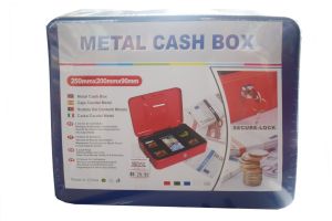metal cash box  250mmx200mmx90mm