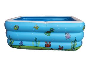 family swimming pool ( ocean blue, 3 rings )  305cm *183cm *66cm 