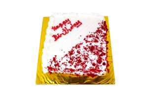 Red cherry spot fresh cake 6 inches