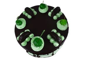 Chocolate Green Cheery Cake 8 inches 
