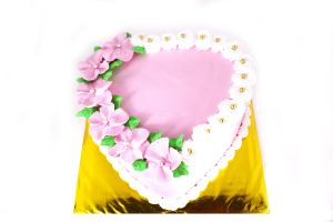 Rosy Heart cake 3  6 inches 