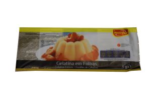 Gelatina branca 4 folhas machef 8gr