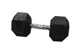 GYM RUBBER HEX DUMBBLE 20kg #TZ 3001 #60809312