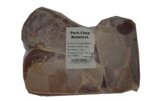 Pork chop bone- less  ( 500g & 1kg)