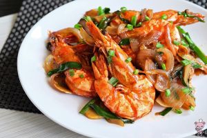 Ginger & Spring Onion Prawns Jade garden