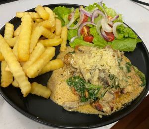 Chicken mushroom  Gravy  (Tempus cafe)