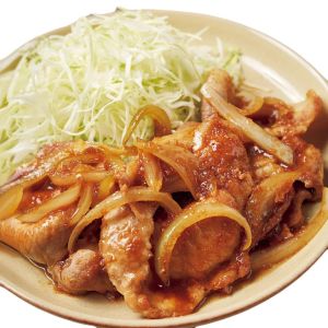 Pork ginger pork belly and cabbage