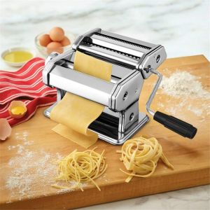Removable Stainless Steel Pasta Maker Noodle Making Dough Machine- 2 Blades Fettuccine,Spaghetti Making machine