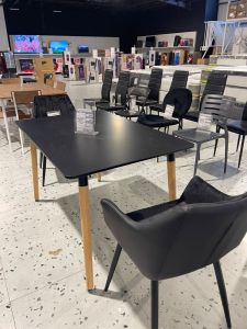 DHK  NANCY DINING TABLE  BLACK 120X80XH75CM #17663