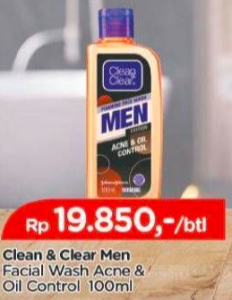 Clean & Clear Foaming Face Wash men 100ml