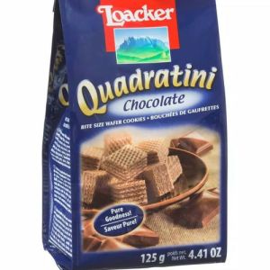 loacker quadratini chocolate 125gr