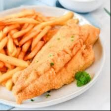 Fried Fish with Fries