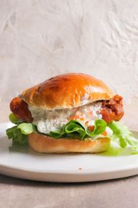 Battered fish burger 