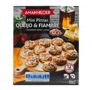 Manhecer 350g Pizza Mini Queijo & Fiambre