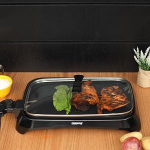 GEEPAS BARBECUE GRILL NON STICK COATING W/ GLASS LID # GBG63040 #60108607
