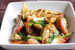 Ginger Spring onion crab
