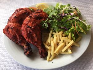Chicken Tandori + French Fries + Salad