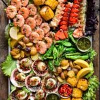 Grilled seafood 
