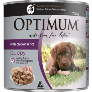 Optimum puppy chicken & rice 700g