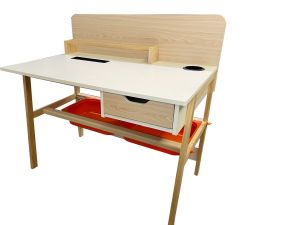STUDY DESK C/W DRAWER & STORAGE