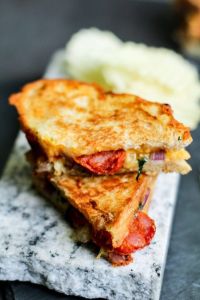 Chorizo toasted sandwich