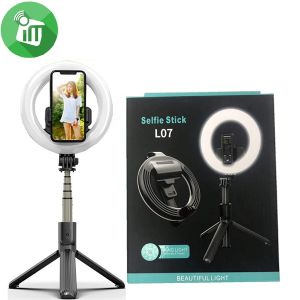 L07 Ring Light Foldable Wireless Selfie Stick Tripod