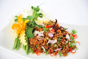 16. Larb Kai/Nua/Moo (Spicy minced pork/beef/chicken) salad