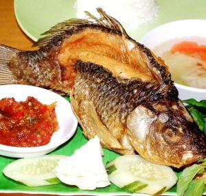 Lalapan Ikan ( bbq fish )