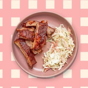 Bbq Pork rib & coleslaw